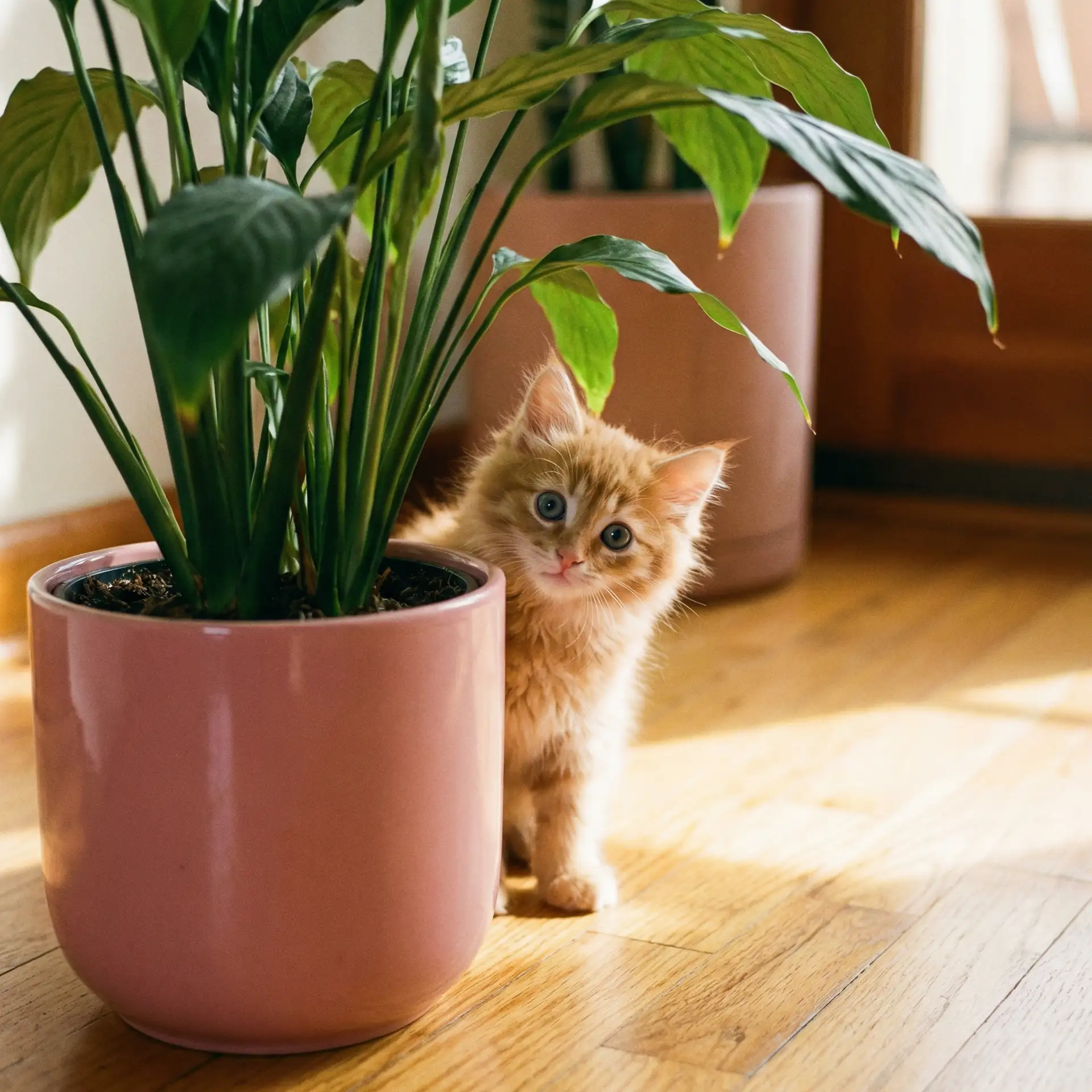 小猫从花盆后探头 - 天降之物h